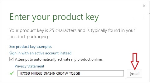 Produktschlüssel für Microsoft Office 2013