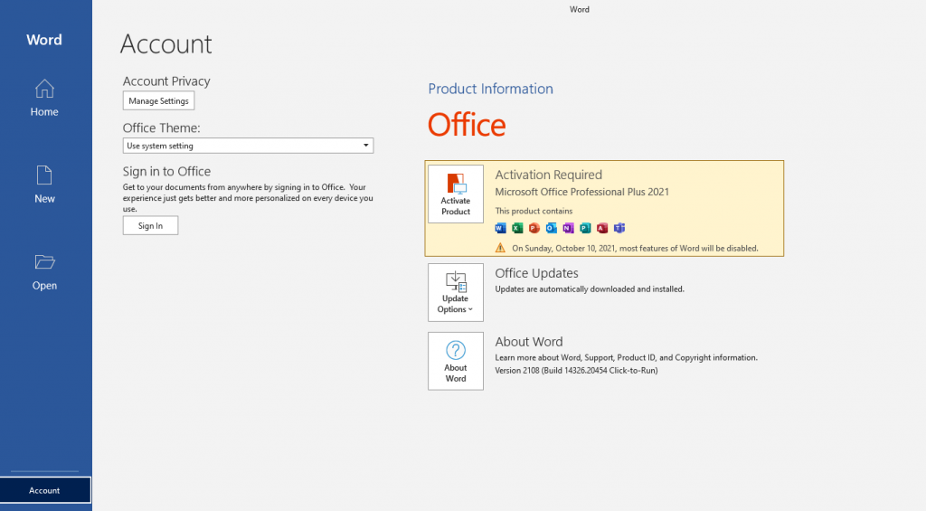 So aktivieren Sie Microsoft Office 2021 ohne Produktschlüssel unter Windows 11